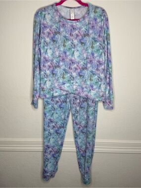 YMI Blue Tie-Dye Jogger Set Size M NWT